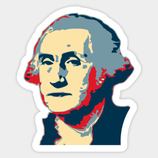 George Washigton Hope Style Pop Art Sticker